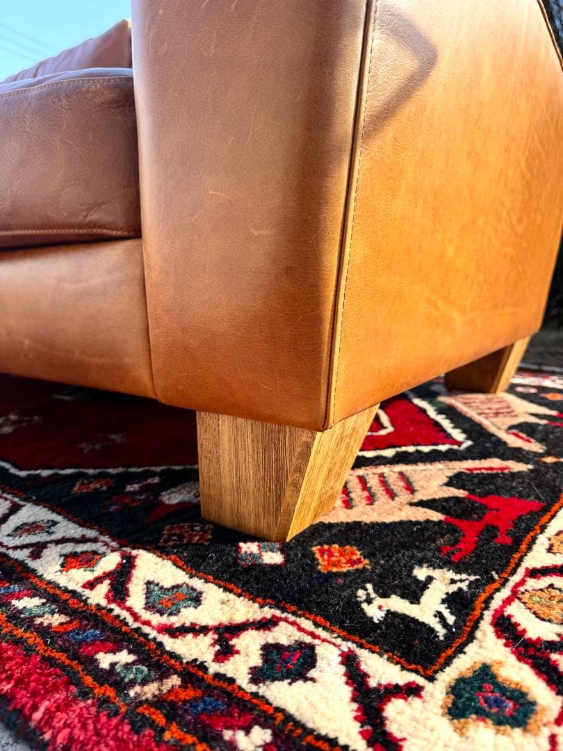 ACME FURNITURE フレスノ ソファ レザー キャメル 3人掛