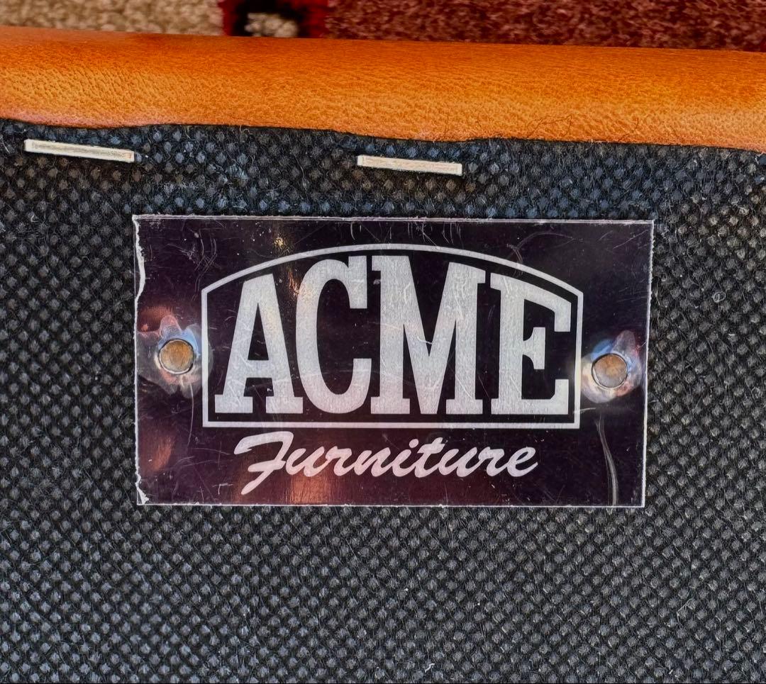 ACME FURNITURE フレスノ ソファ レザー キャメル 3人掛