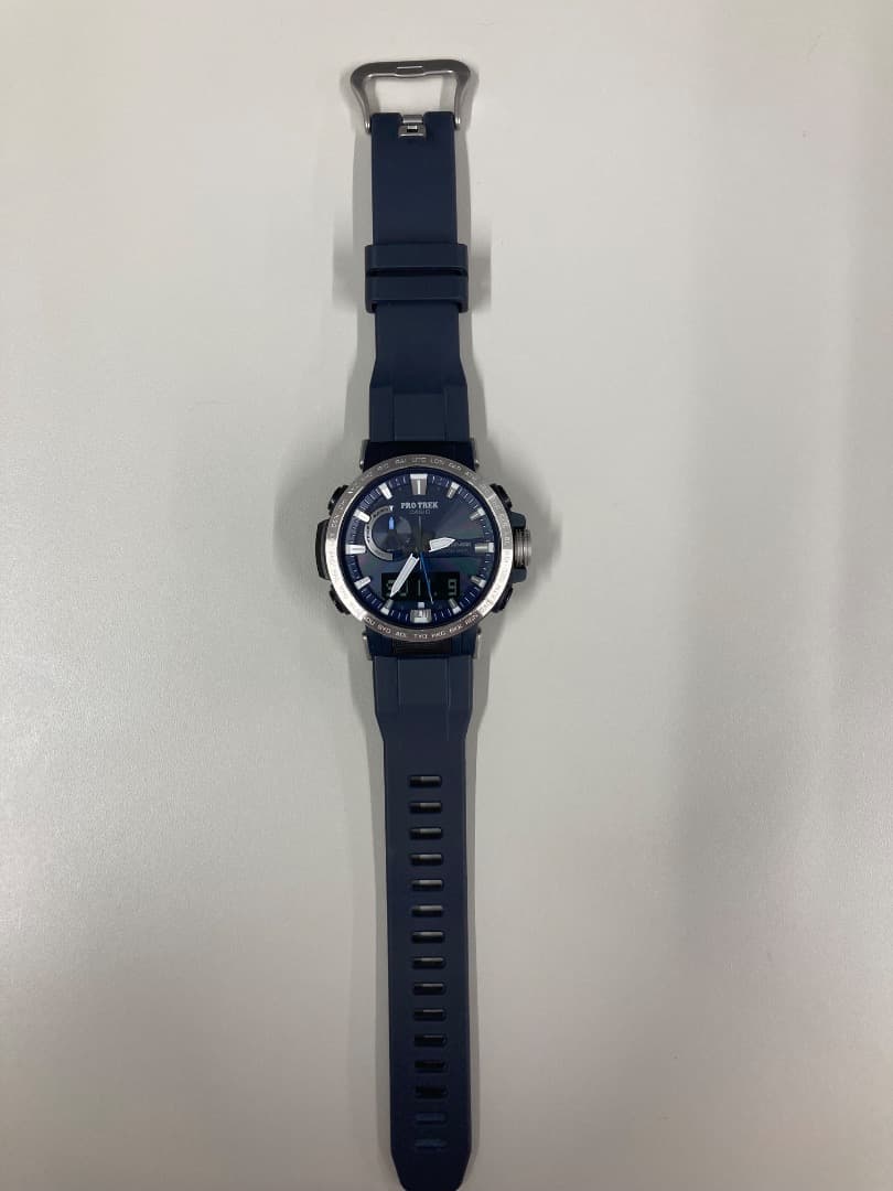 【セール始めます】PRO TREK ネイビー 防水時計