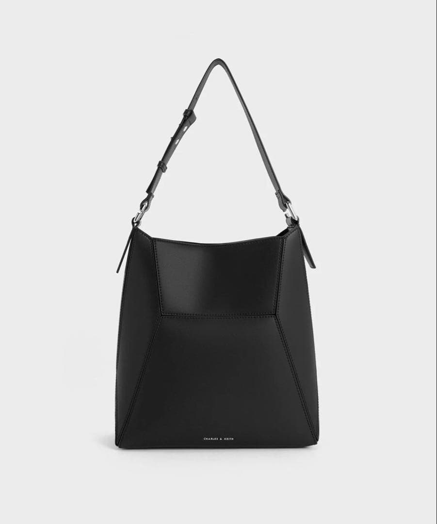 【美品】CHARLES & KEITH Nasrin ジオメトリックトートバッグ