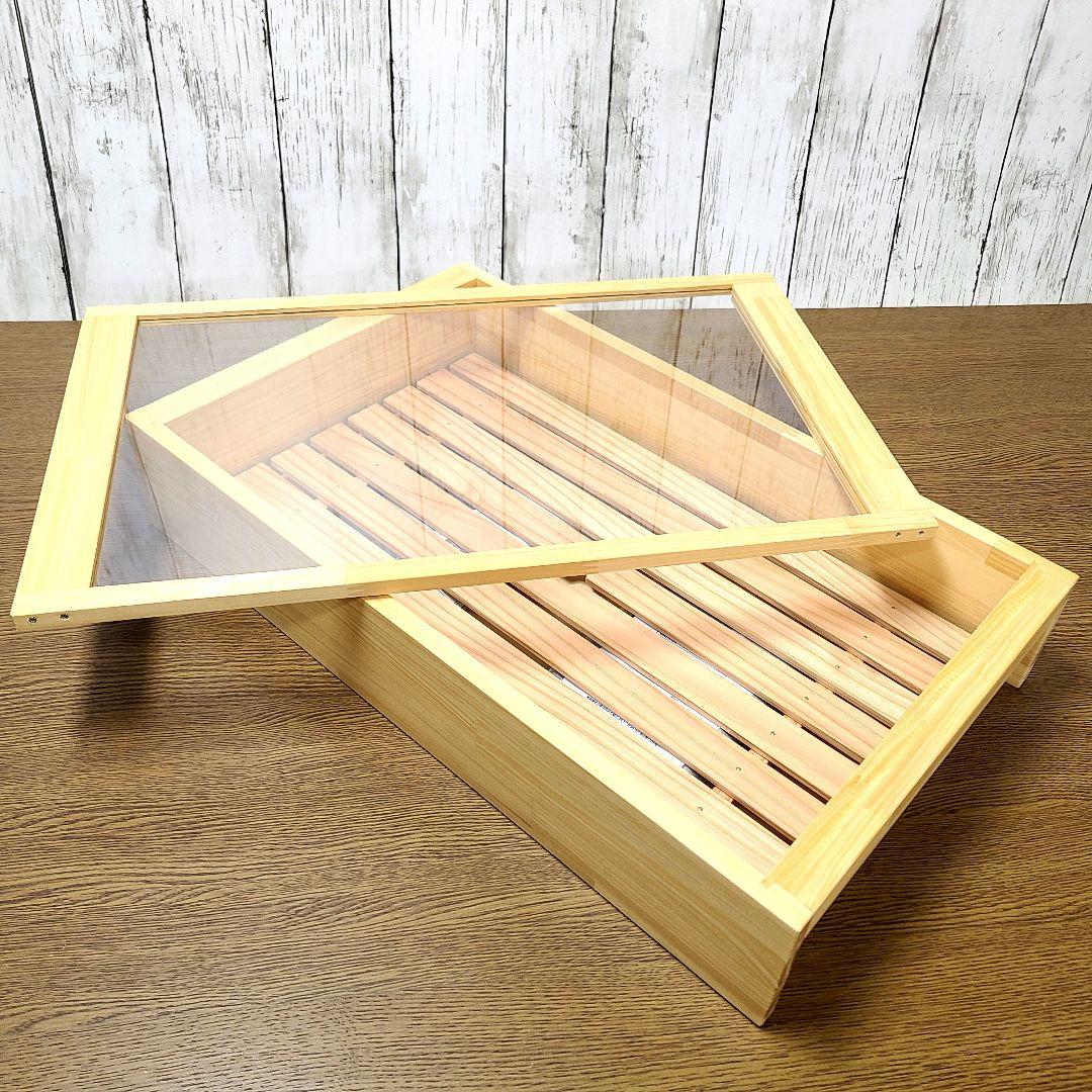 No11189【新品】 寿司ネタケース ネタ箱　目皿・アクリル蓋付【保冷剤付き】