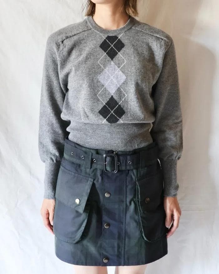 1/31限定値下　フミカウチダ アーガイル ニット fumika uchida