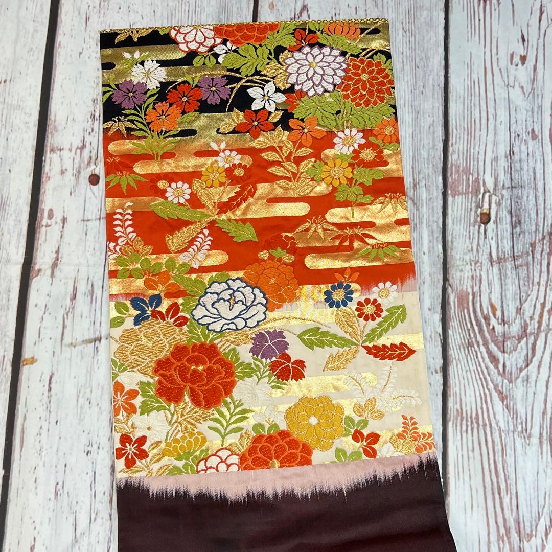 Mmmmmmi　振袖・袋帯セット　金駒　振り袖　総絞り