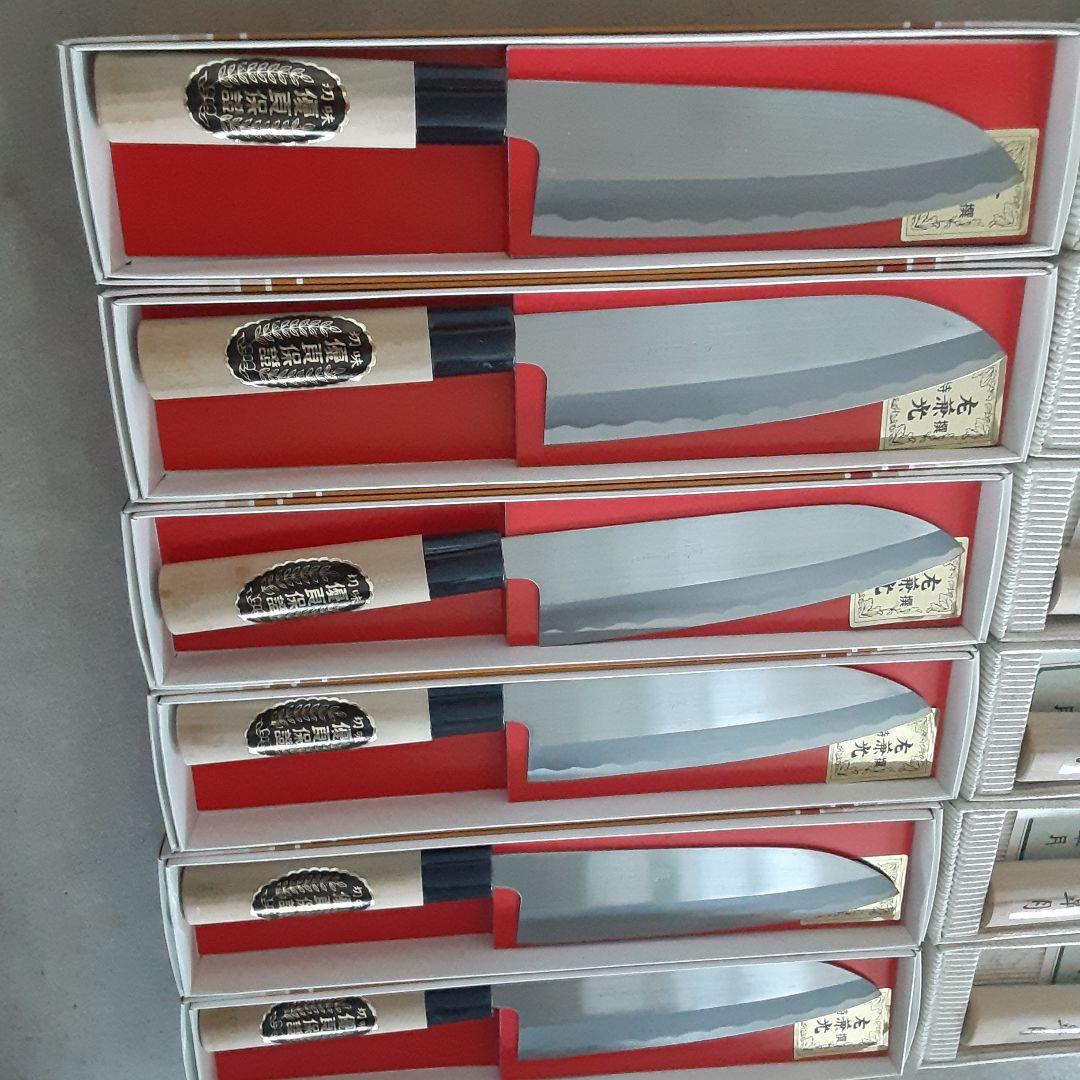 日本製黒打ち菜切り、磨き菜切り包丁セット１２P　Bセット