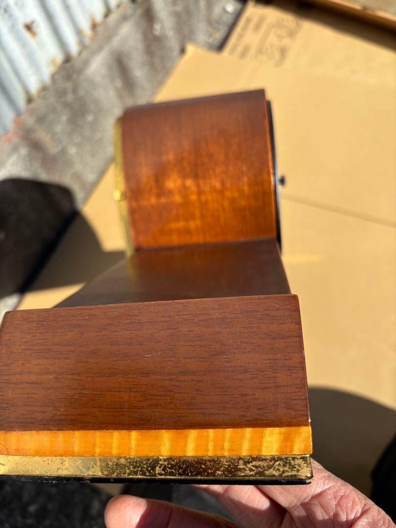 美品アンティークなSEIKO ウエストミンスターチャイム機能付ゼンマイ式置き時計