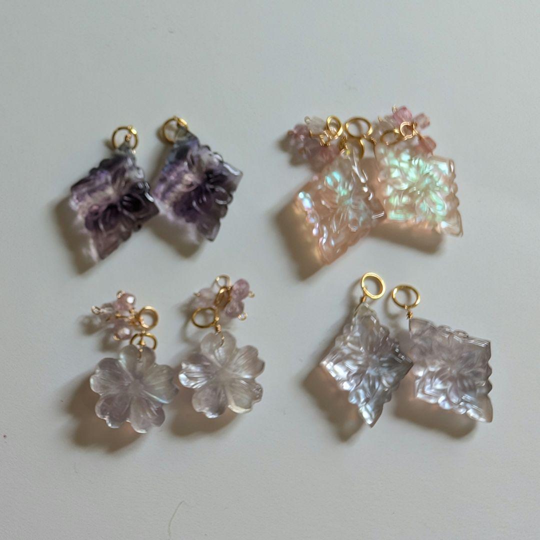 RiSaO＊様 フローライト ❀桜カービング