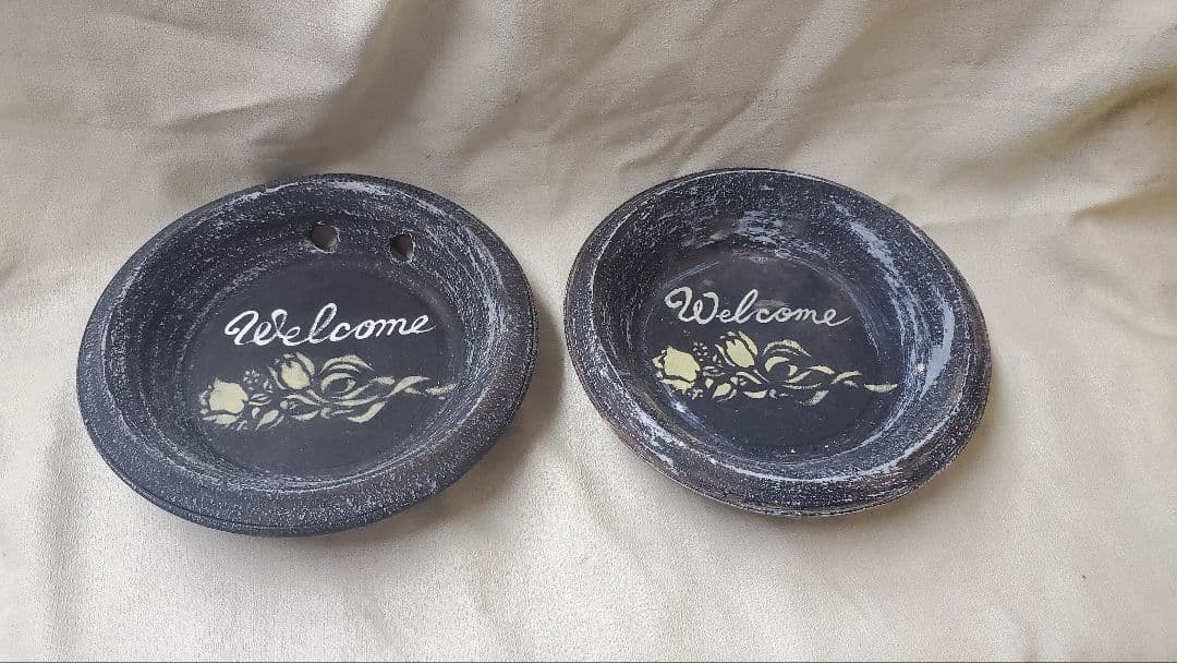 手描きアートウェルカムボード(桜・富嶽＆風雷神・チューリップ)お買い得3点セット