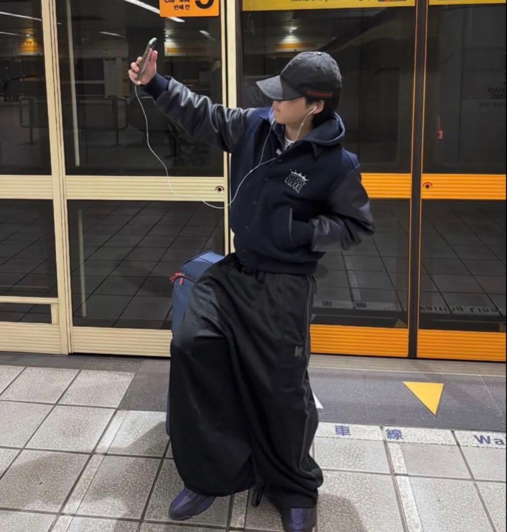 needles LHP別注 トラックパンツ　ヒザデル　H.D ブラック　M