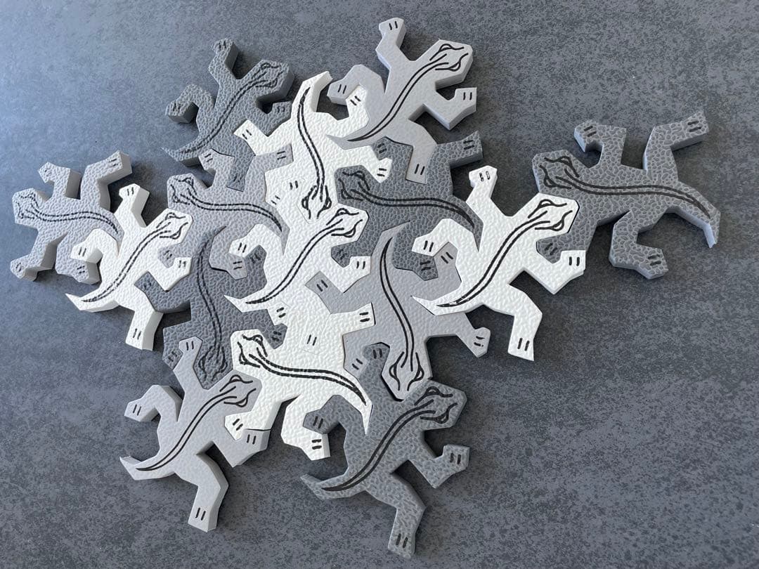 エッシャー ソフトパズル　トカゲ　Lizards of M.C. Escher