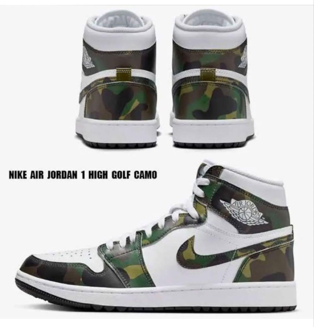 シューズ(男性用) Nike Air Jordan 1 High Golf Camo 26