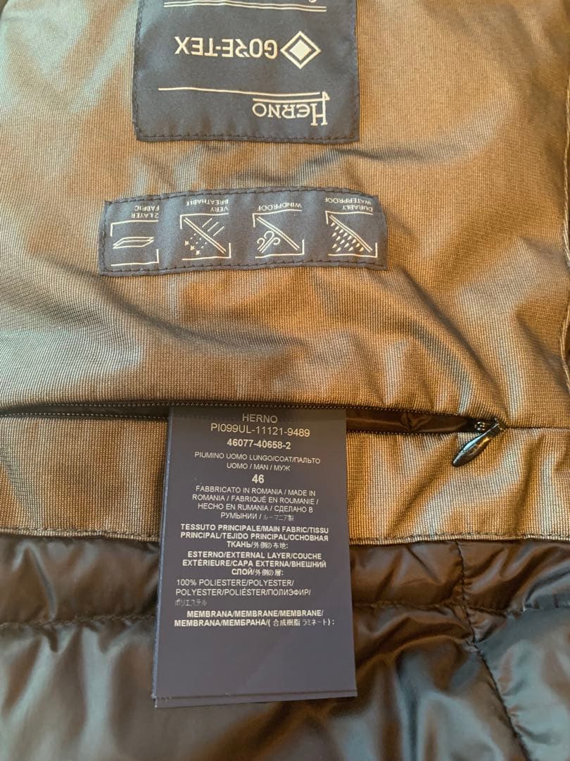 k*i様 HERNO ステンカラーダウンコート