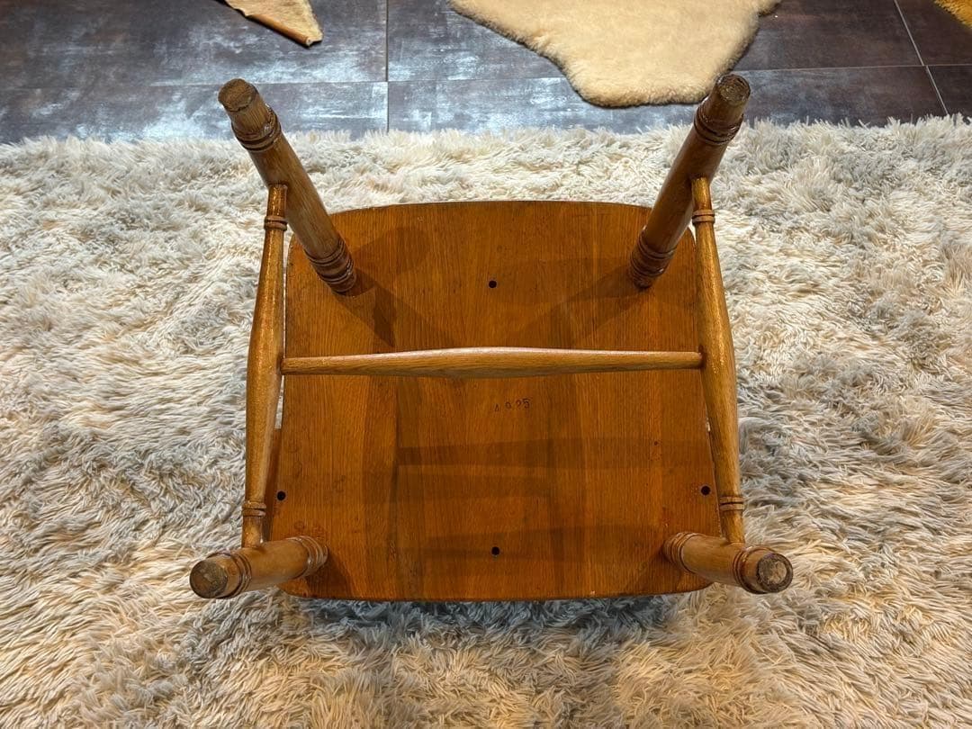 ナラ材　楢材　剥離家具　ストリップド家具　柏木工　アームチェア　ラタン　NZ