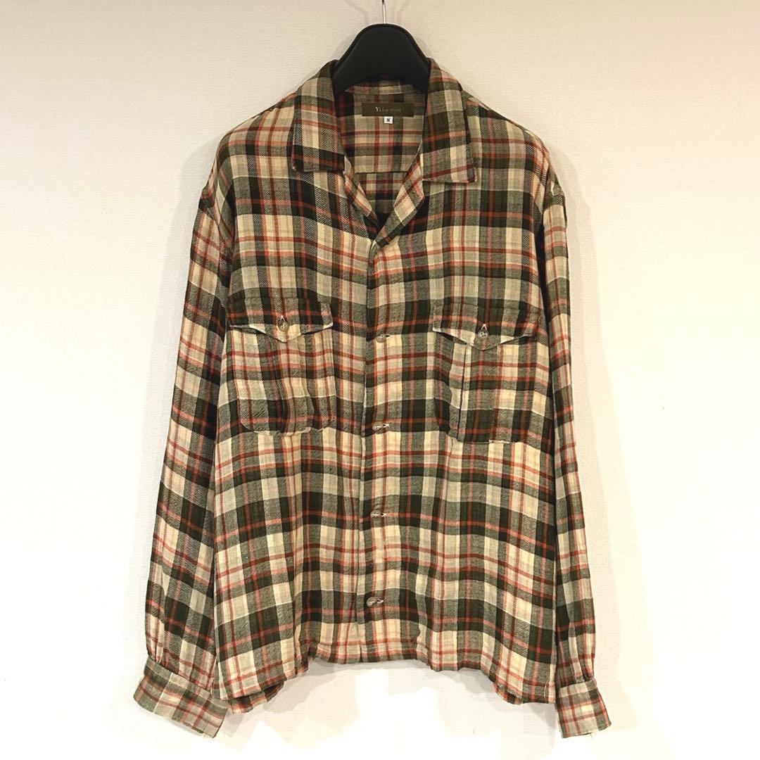 ガ*ン様 Y's formen ワイズフォーメン オープンカラーシャツ ヨウジ