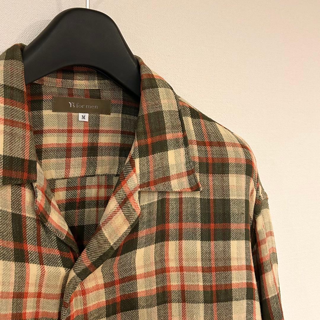 ガ*ン様 Y's formen ワイズフォーメン オープンカラーシャツ ヨウジ