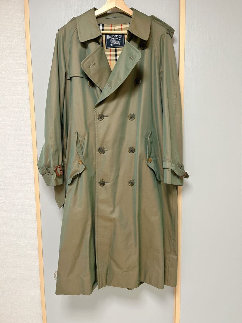 【美品】バーバリーズ 90's ノバチェック 玉虫色 トレンチコート