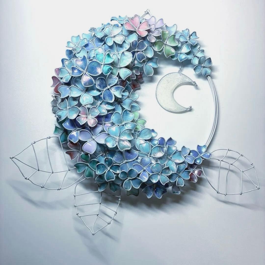 はやととと様4点おまとめ　フラワーリース　ワイヤークラフト　ディップアート