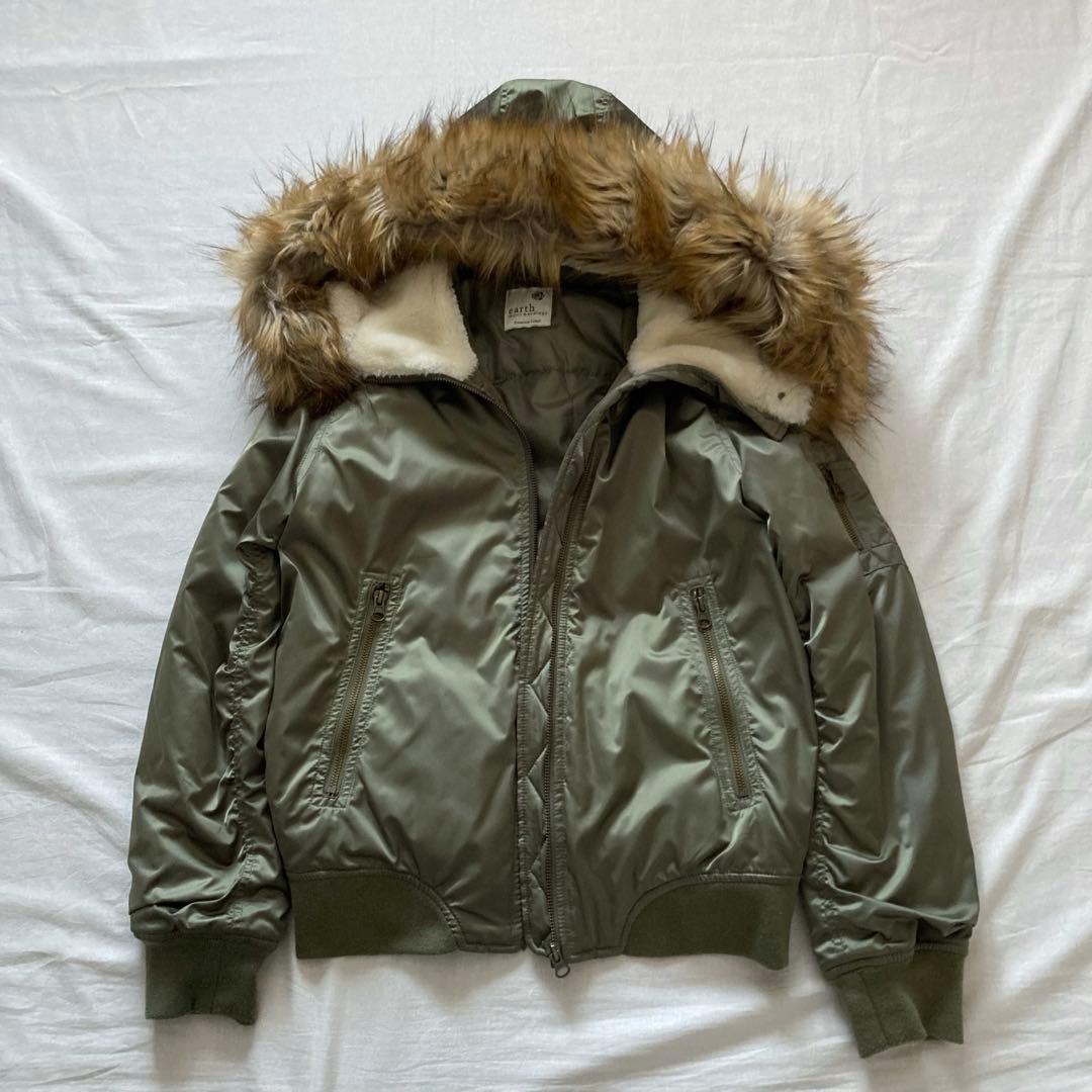 flight bomber jkt type N2B 短丈 y2k 鬼ファー