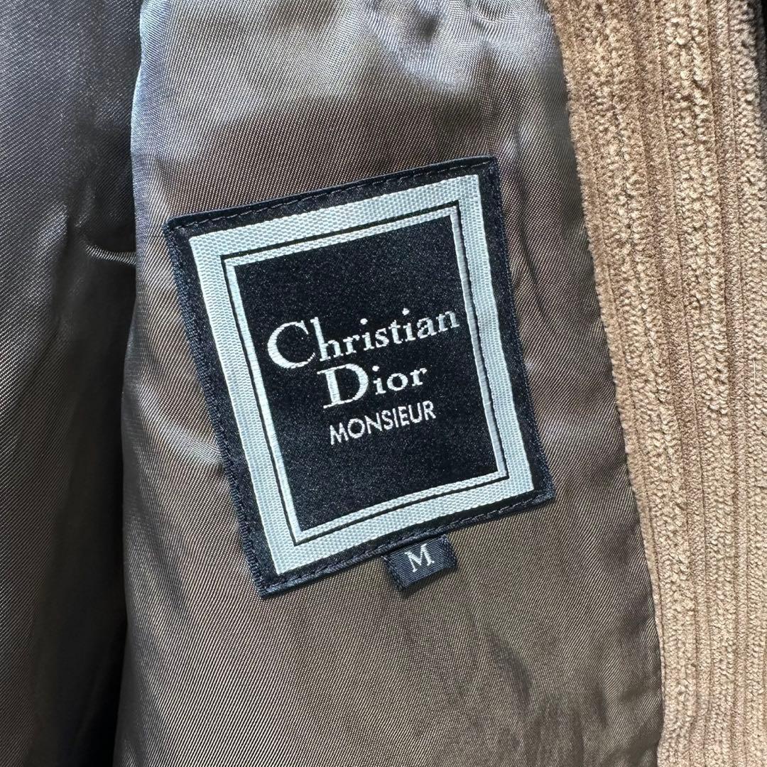 希少 クリスチャン ディオール 上質 コーデュロイ デザイン ステンカラーコート