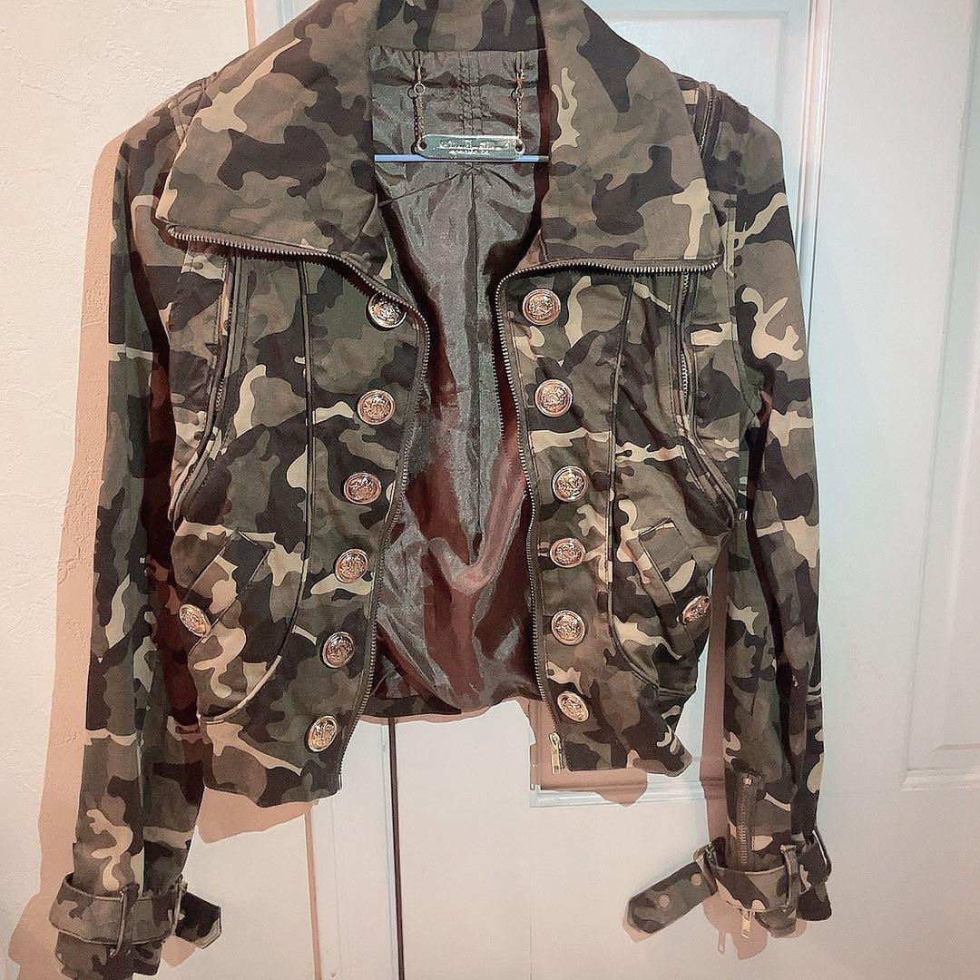 d.i.a ダイヤ　ギャル　迷彩　ジャケット　アーミー　2way