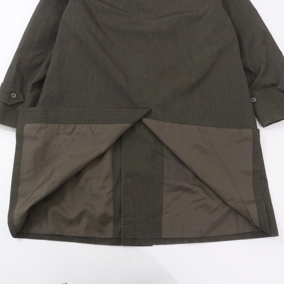 希少 Burberrys バーバリー ステンカラーコート 玉虫色 チャコール L