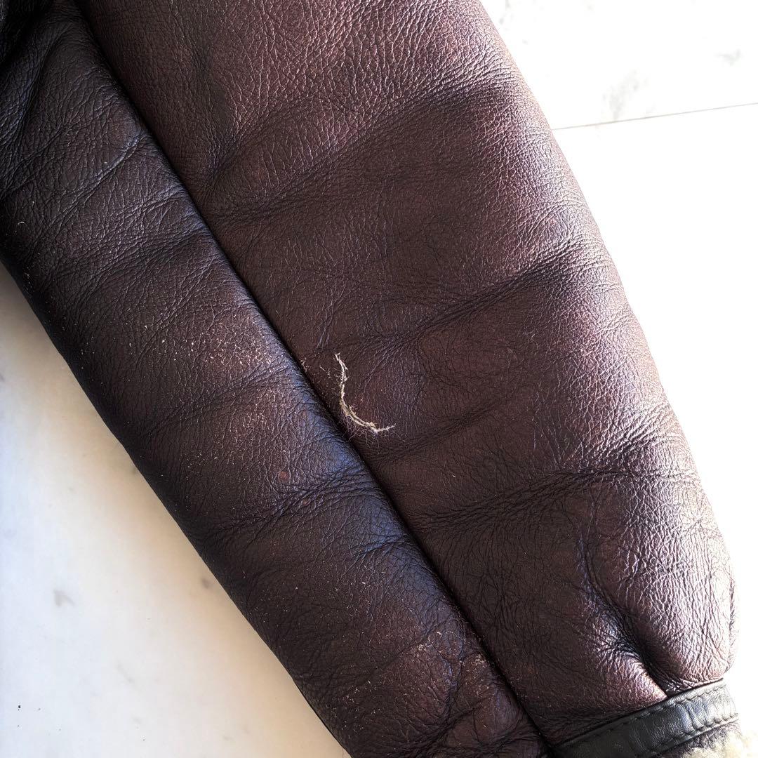 B-3フライトジャケット ヴィンテージ リアルムートン 羊革 ブラウン