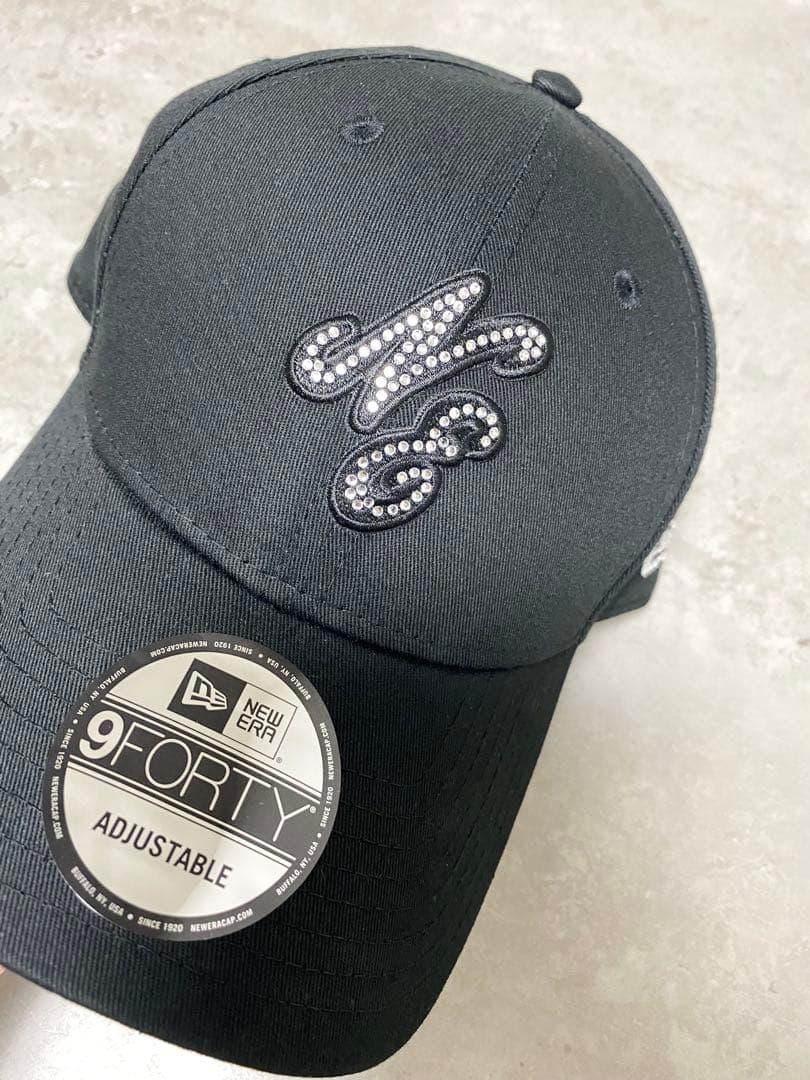 NEW ERA 9FORTY Rhinestone クラシックロゴ ブラック