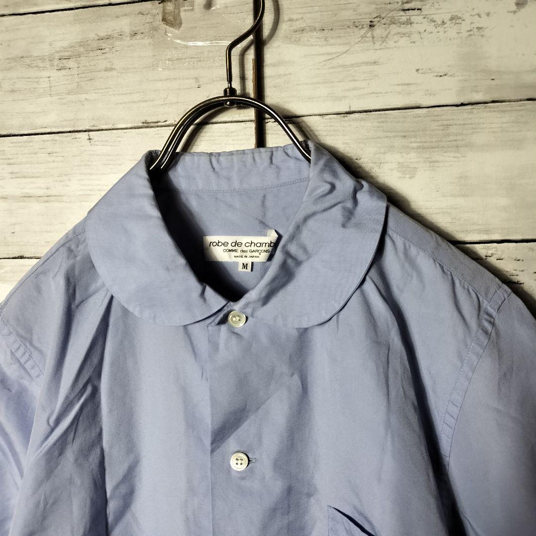 AD1998 コムデギャルソン 丸襟シャツ 半袖 コットン綿 ポケット