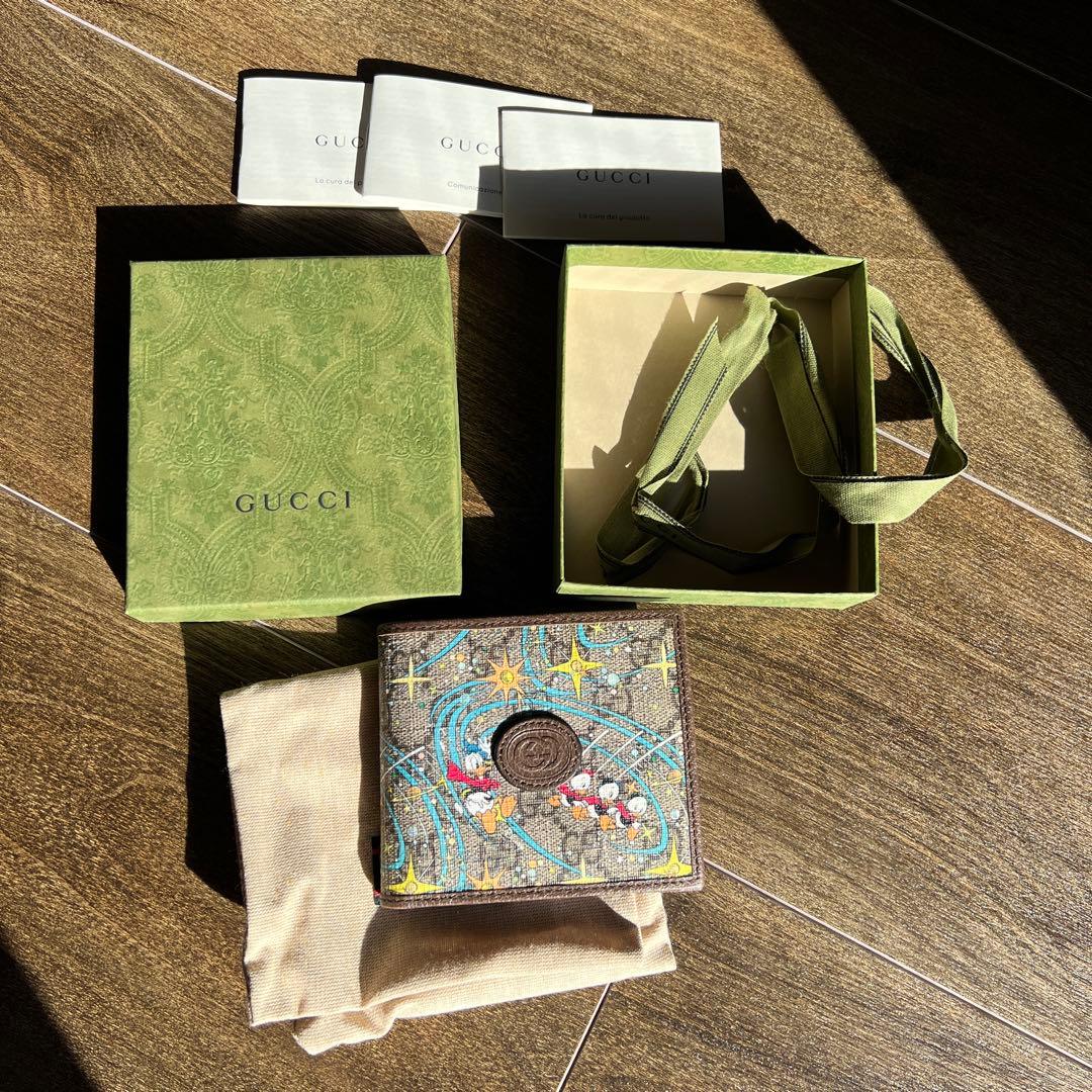 GUCCI ドナルドダック 二つ折り財布