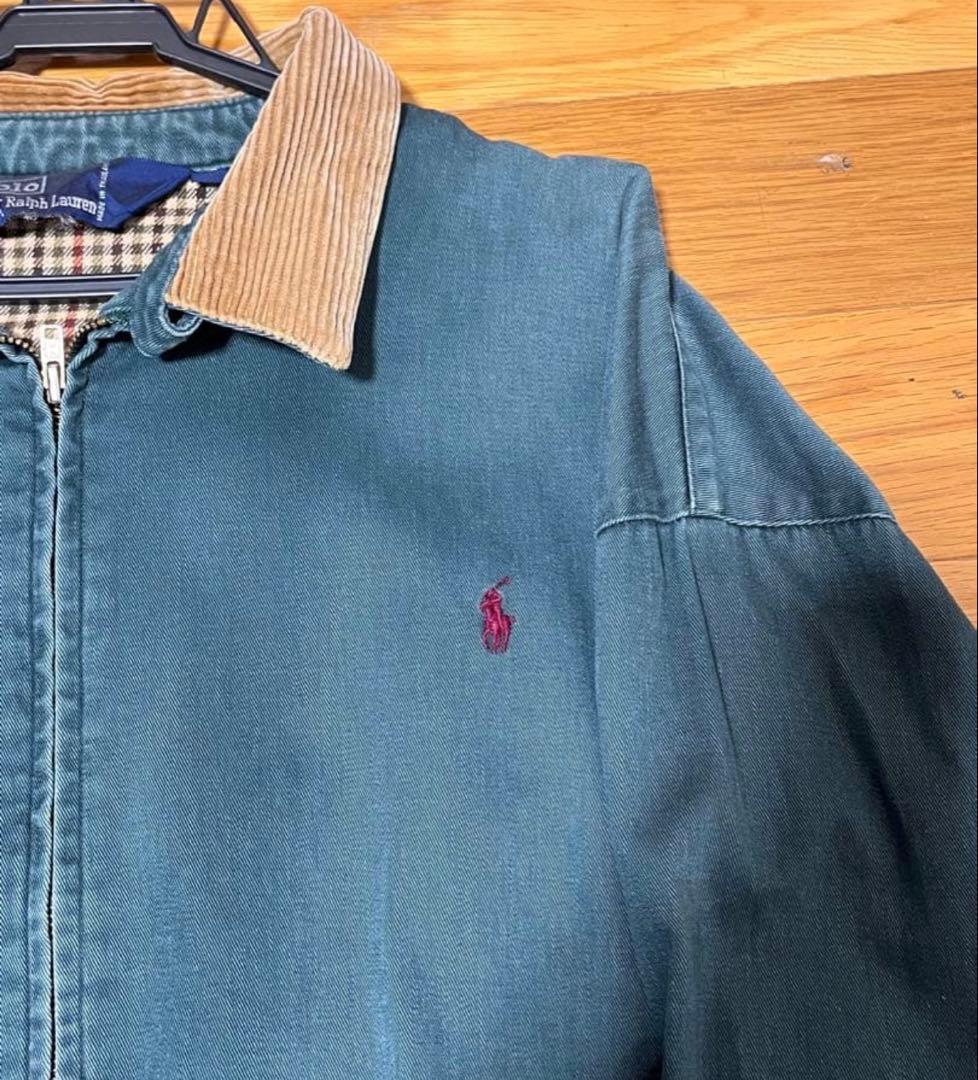 ポロラルフローレン　スイングトップ　コーデュロイ緑 XL