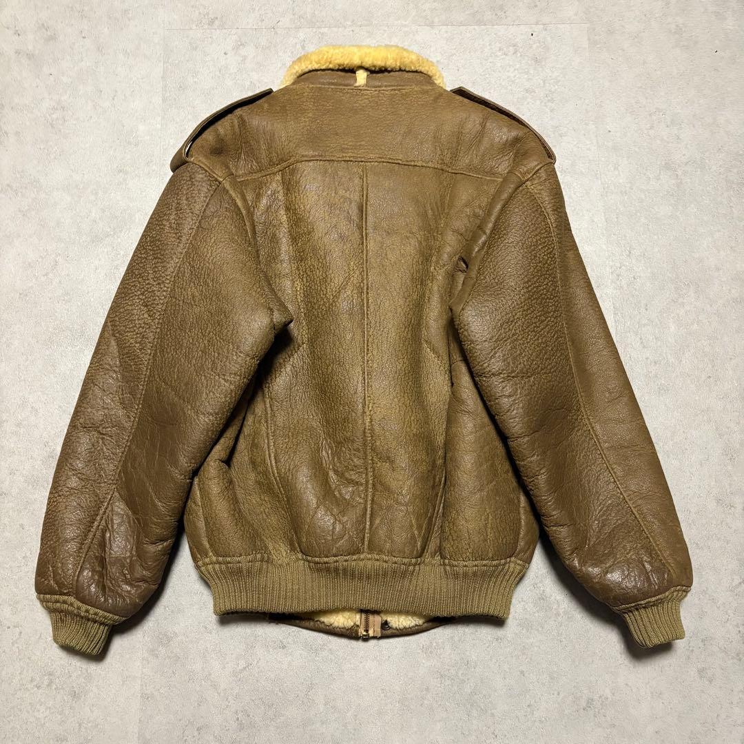 【archive】フライトジャケット　B-6 リアルムートン　USA　 レア　L