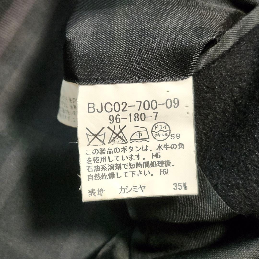 希少XL☆バーバリーロンドン　ステンカラーコート　カシミヤ混　ノバチェック　黒