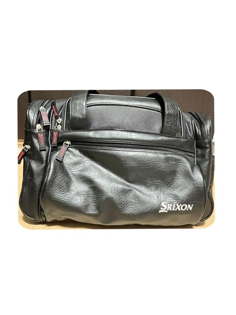 SRIXON レザーボストンバッグ 黒