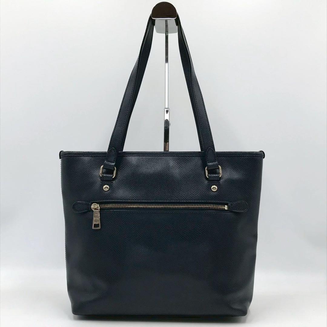 美品/定価10万✨コーチ トートバッグ A4収納可能 レザー ブラック 肩がけ