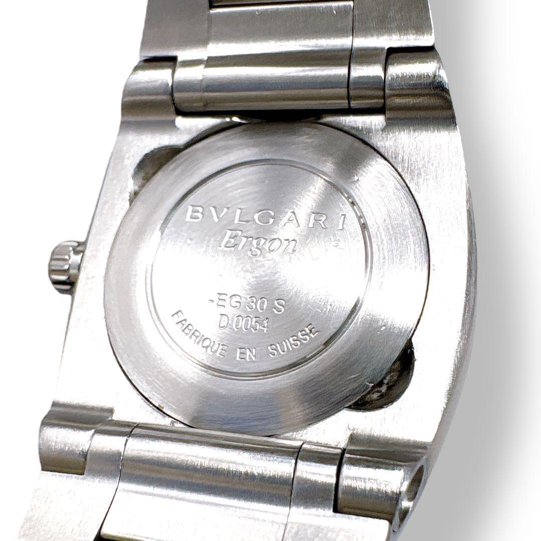 ブルガリ エルゴン EG30S ブラック 黒 クォーツ レディース 時計 美品