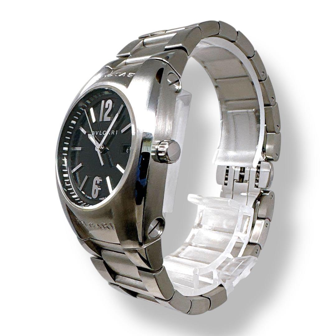 ブルガリ エルゴン EG30S ブラック 黒 クォーツ レディース 時計 美品