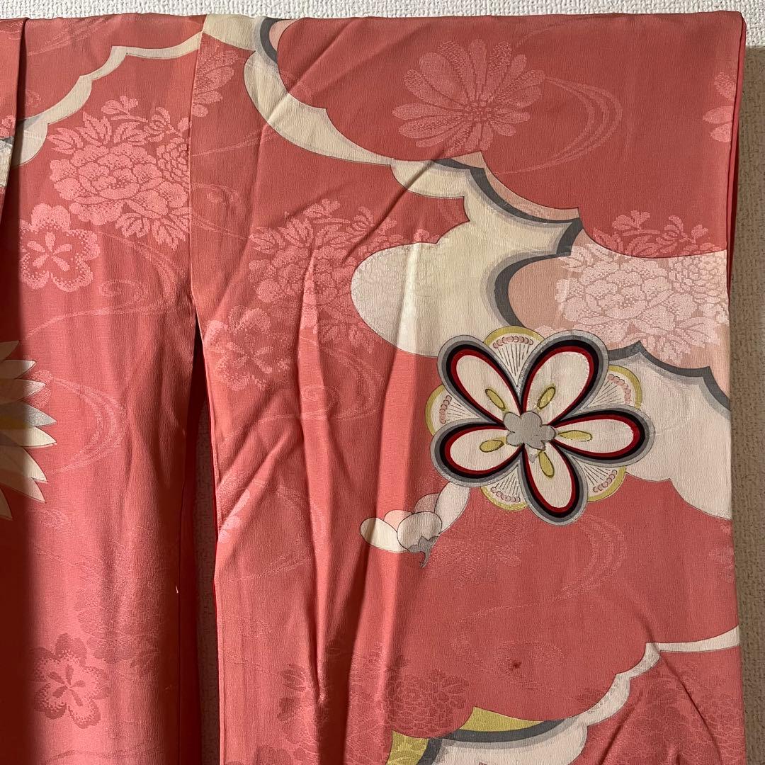 七五三　大きめ7歳　ハーフ成人式　ピンク　正絹