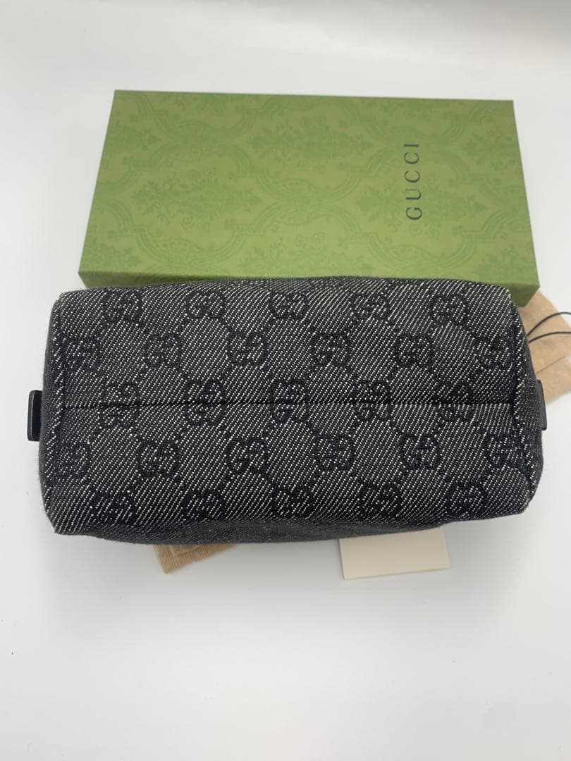 グッチ ポーチ GGキャンバス 29595 キャンバス ブラック レディース
