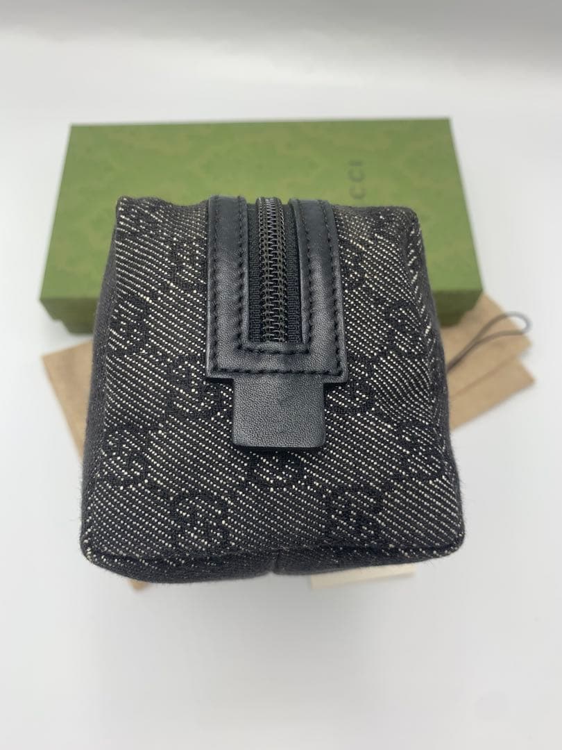 グッチ ポーチ GGキャンバス 29595 キャンバス ブラック レディース