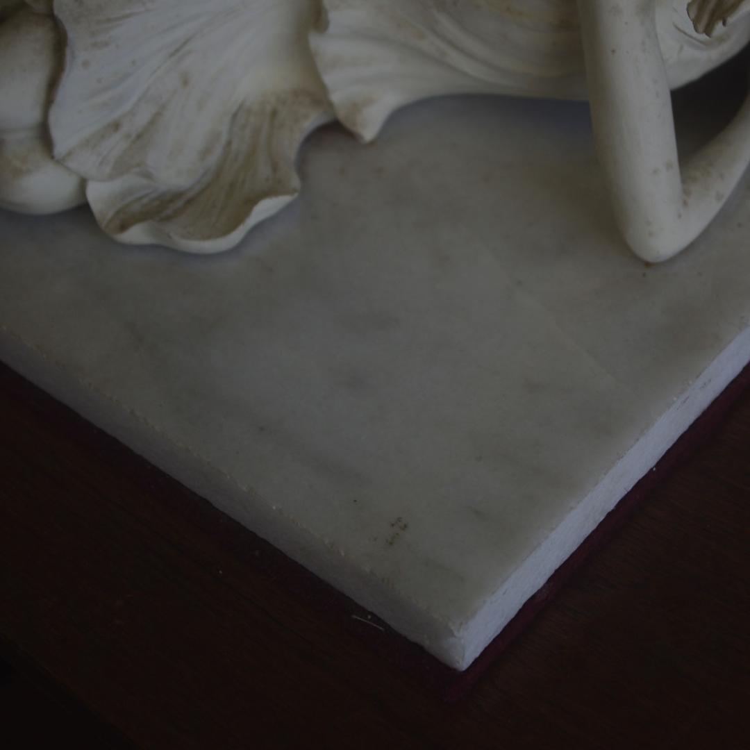 英国 妖精 フェアリー 彫像 ビンテージ 大理石調