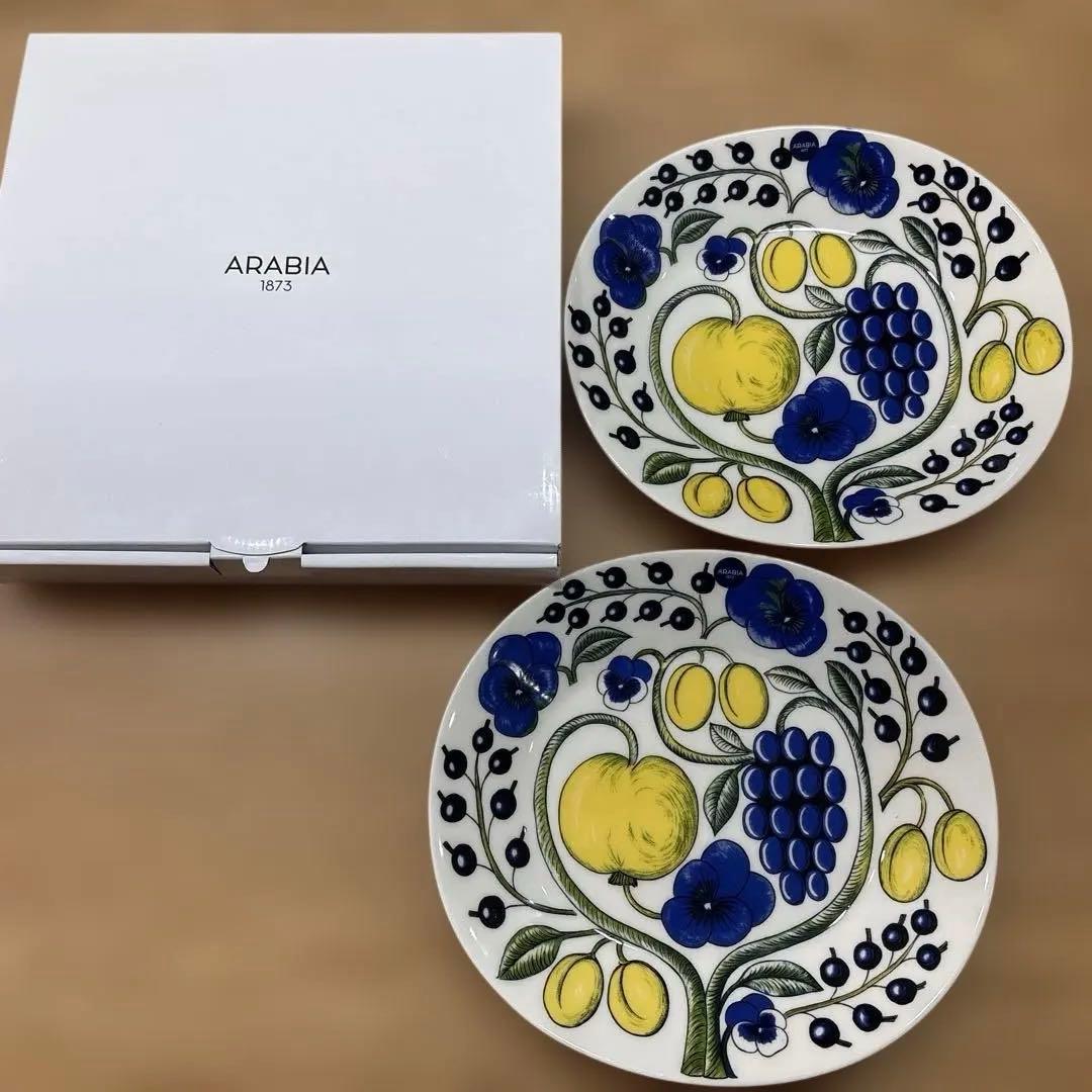 ARABIA・アラビア　パラティッシ　25cmオーバルプレート2枚セット新品