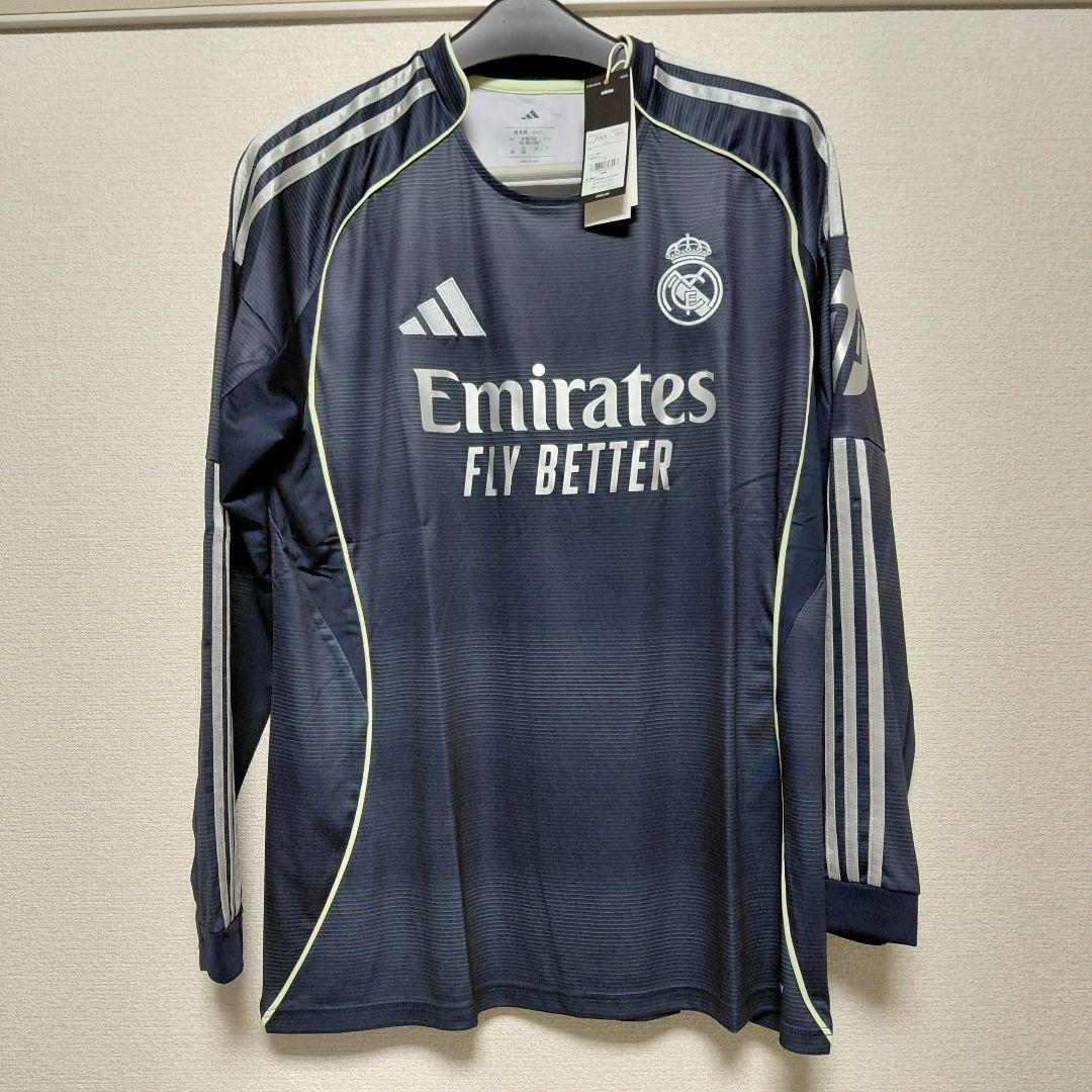 adidas Real Madrid 3XL 長袖シャツ　アウェイ　新品未使用品