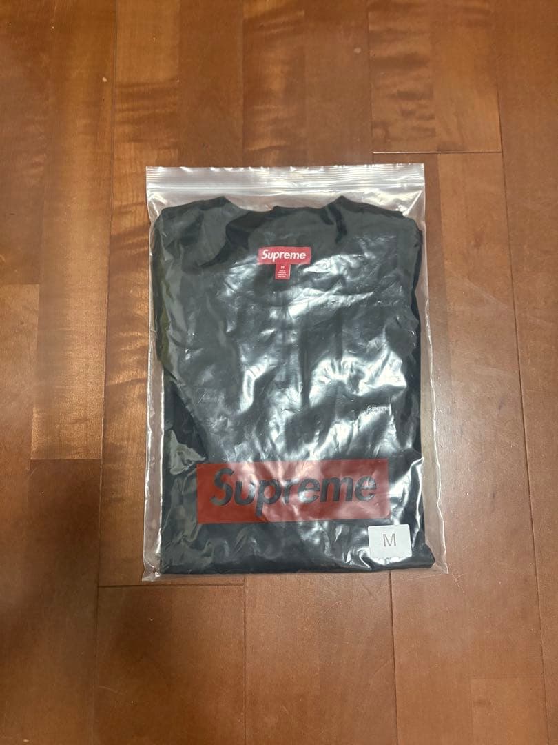 Supreme Small Box L/S Tee M ブラック