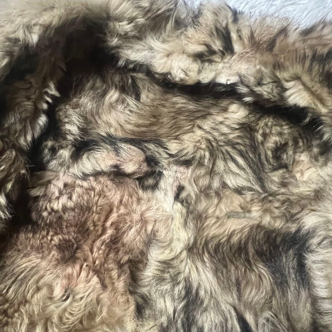 【希少】ヴィンテージ　リアルムートンジャケットコート　パッチワーク　羊革　メンズ