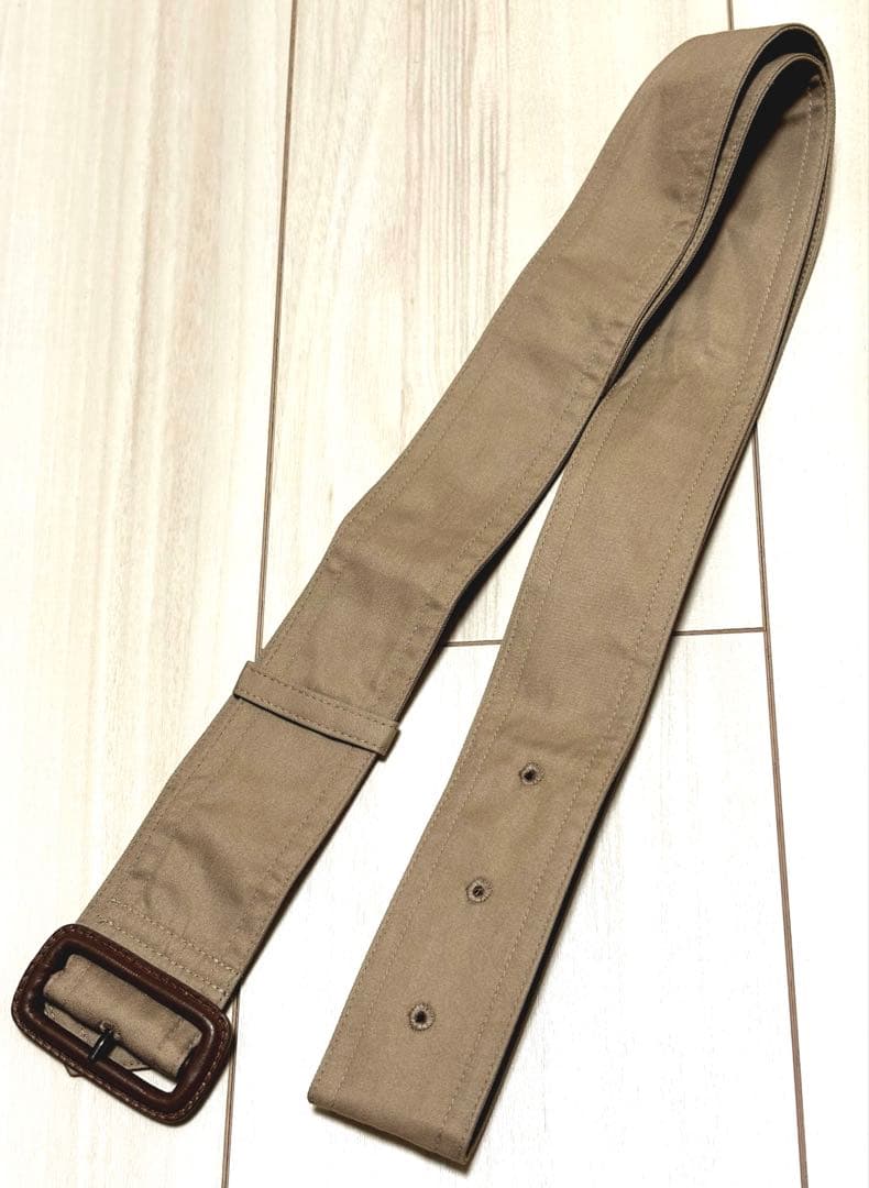 最終価格 美品23区コットンポリエステルギャバジン ロング トレンチコート36