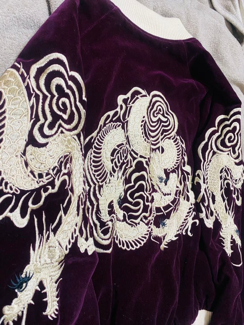 SCRIPT 日本70s 限定 スカジャン　別珍　龍　unisex 2面使う