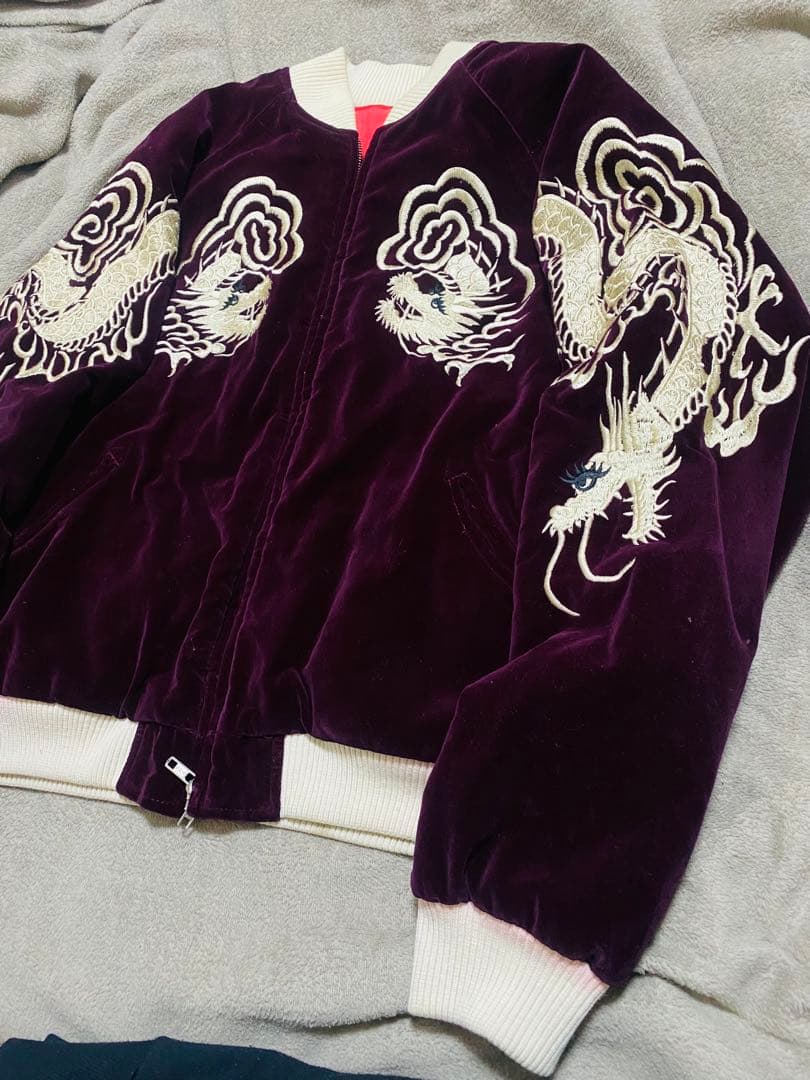 SCRIPT 日本70s 限定 スカジャン　別珍　龍　unisex 2面使う