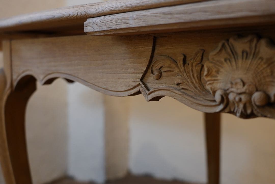 フランスアンティーク　オーク材　エクステンションテーブル　状態良好