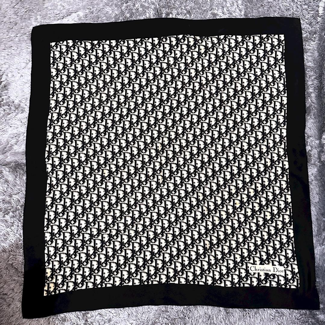 Christian Dior　スカーフ　黒　HR0652