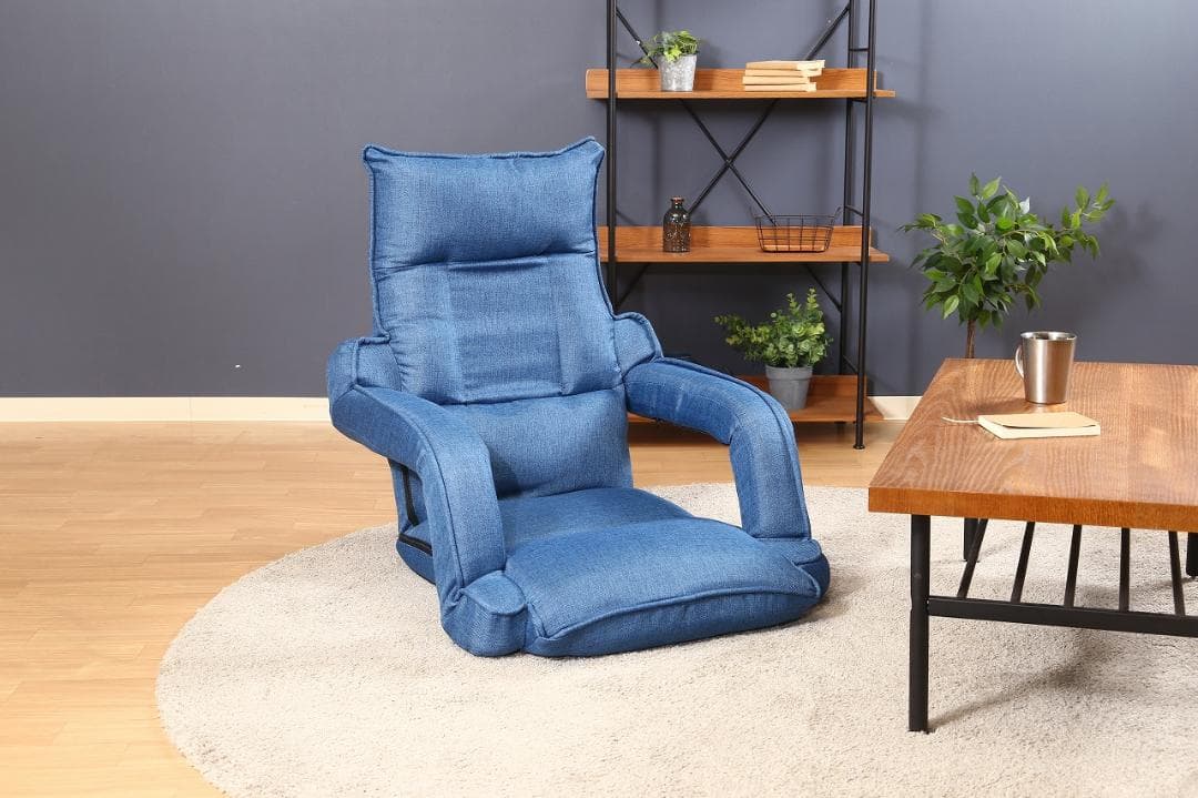 【新品・送料無料】リクライニング座椅子　モコ　ＢＬ