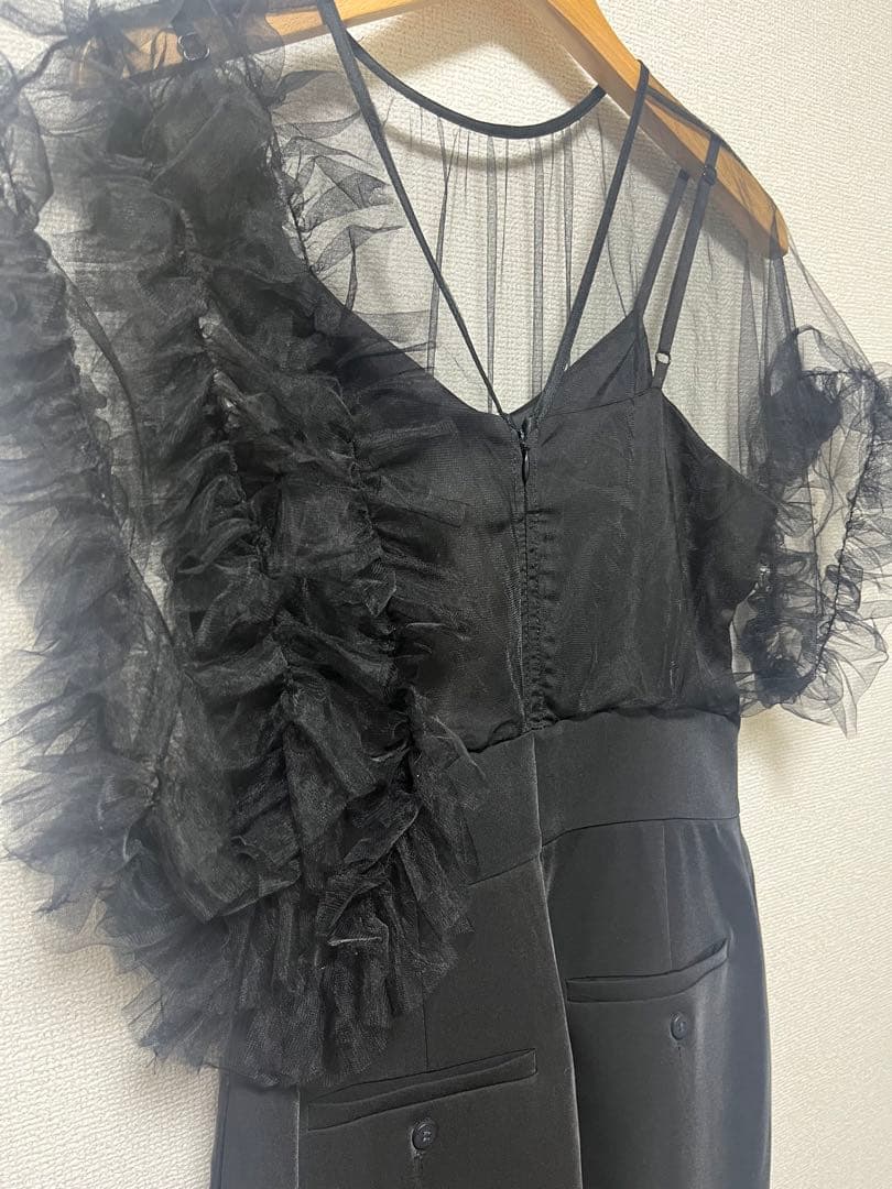 LAGUNAMOON LADYチュールドッキングコンビネゾン【ブラックL】